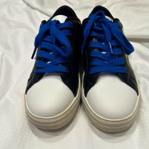 Journee Blue and Black sneakers